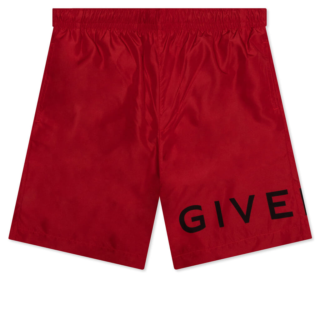 4G Long Swim Shorts - Vermillon