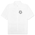 Boxy Fit Print Shirt - White