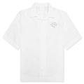 Boxy Fit Shirt w/ Hawaiian Collar - White