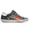 Women's Super-Star Sneakers - Black/Zebra/Red