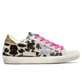 Women's Super-Star Sneakers - Ice/White/Black Leopard/Gold
