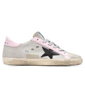 Women's Super-Star Sneakers - Silver/Black/Baby Pink