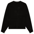 Heavy Waffle Cardigan - Black