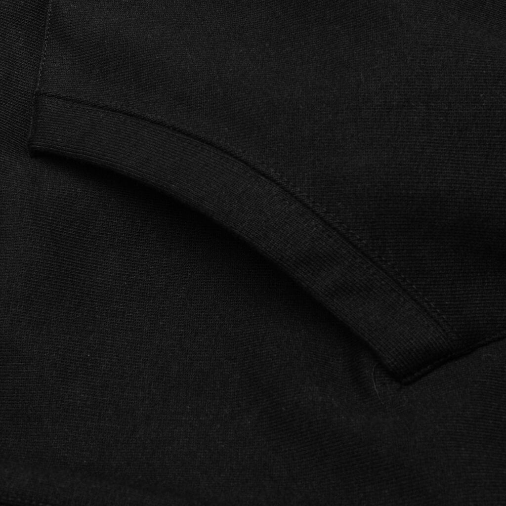 Heavy Weight Pullover Hooded Sweat Shirt Type-2 - Black