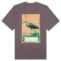 Heron Censored S/S Tee - Grey/Yellow