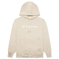 Logo Print Hoodie - Beige