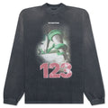 Inri Snake L/S Tee - Vintage Black