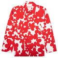 Red and White Dillies Print Jacket - Crimson