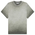 Phoenix Oil Wash Cropped Tee - Olive