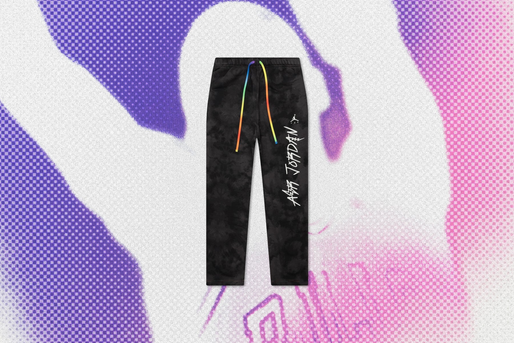 Jordan x J Balvin Fleece Pants - Flat Pewter/Black