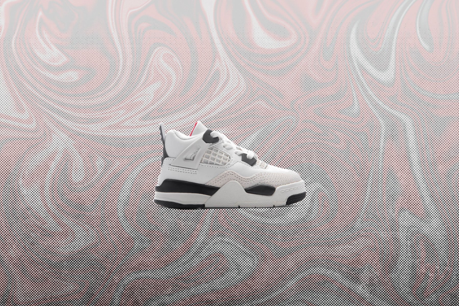 Air Jordan 4 Retro OG 'Flight Club' (TD) - Sail/Black/University Red