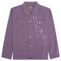 Swingset Denim Top - Purple