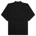 Rustic Knit T-Shirt - Black