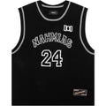 Knitted 24 Basketball Jersey - Black