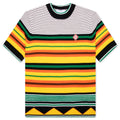 Knitted Wool Striped Tee - Multi Stripe