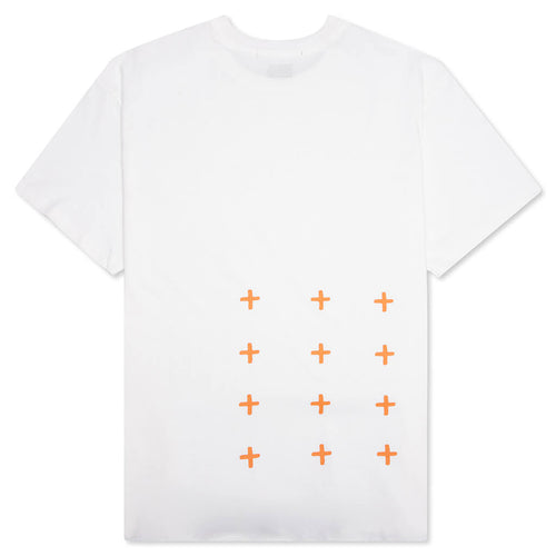4 x 4 Biggie S/S Tee - White/Orange