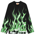 La Flame L/S Tee - White/Blue