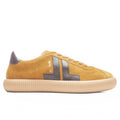 Glen Leather & Suede Low Top Sneaker  - Mustard