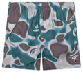 Liquid Camo One Point Beach Shorts - Olive Drab