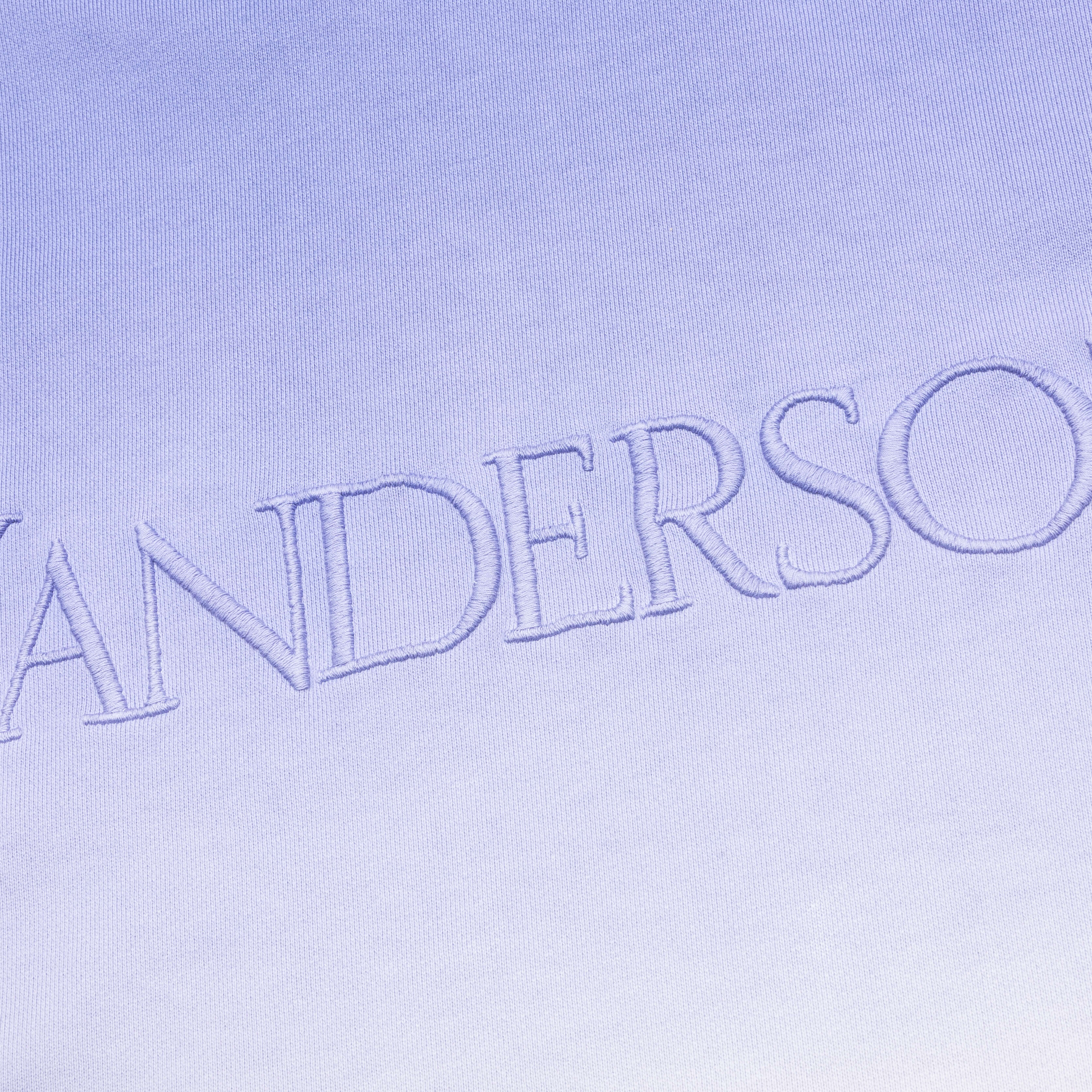 Logo Embroidery Gradient Hoodie - Lavender