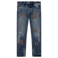 Logo Patch 5 Pockets - Blue/Golden Brown