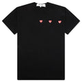 Multi Red Heart Logo Print T-Shirt - Black