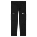 Loose Fit Pant w/ Cargo Pocket and Zip - Black