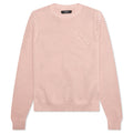 MA Swirl Crochet Crewneck - Blush