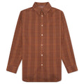Check Oversized Shirt - Brick