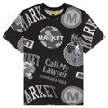Monogram AOP Grayscale Tee - Black 