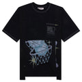 RW Reworked 6 Panel T-Shirt - Overdyed Black