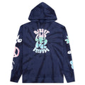 Smiley Records Angel Sigh Hoodie - Navy Tie-Dye
