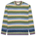 Striped Mohair Sweater - Lake
