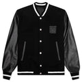 Wool and Leather 4G Varsity Jacket - Black