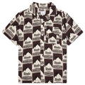 Moonlight Bordeaux Silk Shirt - Maroon/Off White