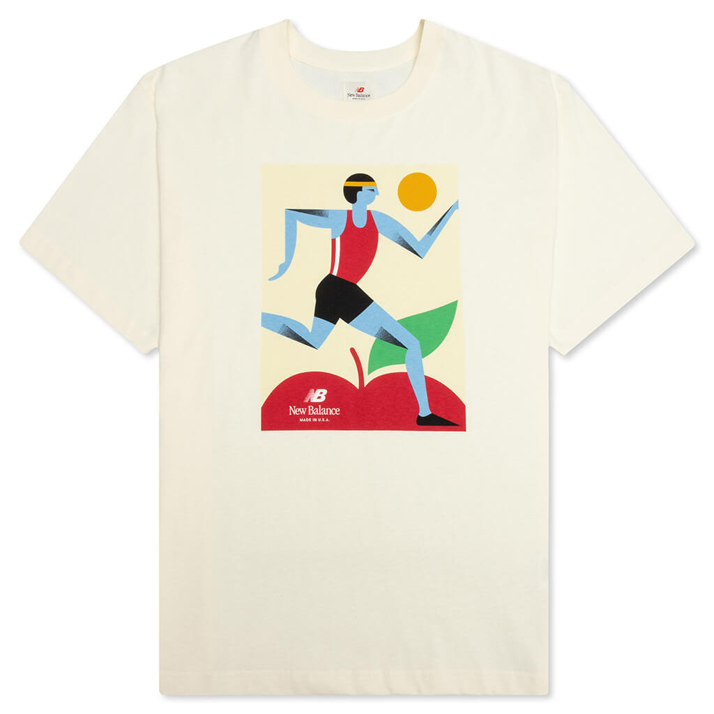Made in USA Marathon S/S Tee - Raw Cashew