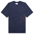 Fadeaway T-Shirt - Midnight Navy/Orange Blaze