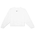 Sportswear Collection Essentials Women's Oversized Fleece Crew Sweatshirt - White/Black