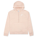 Sportswear Women's Club Essential 1/4 Zip Fleece Hoodie - Pink Oxford/Heather