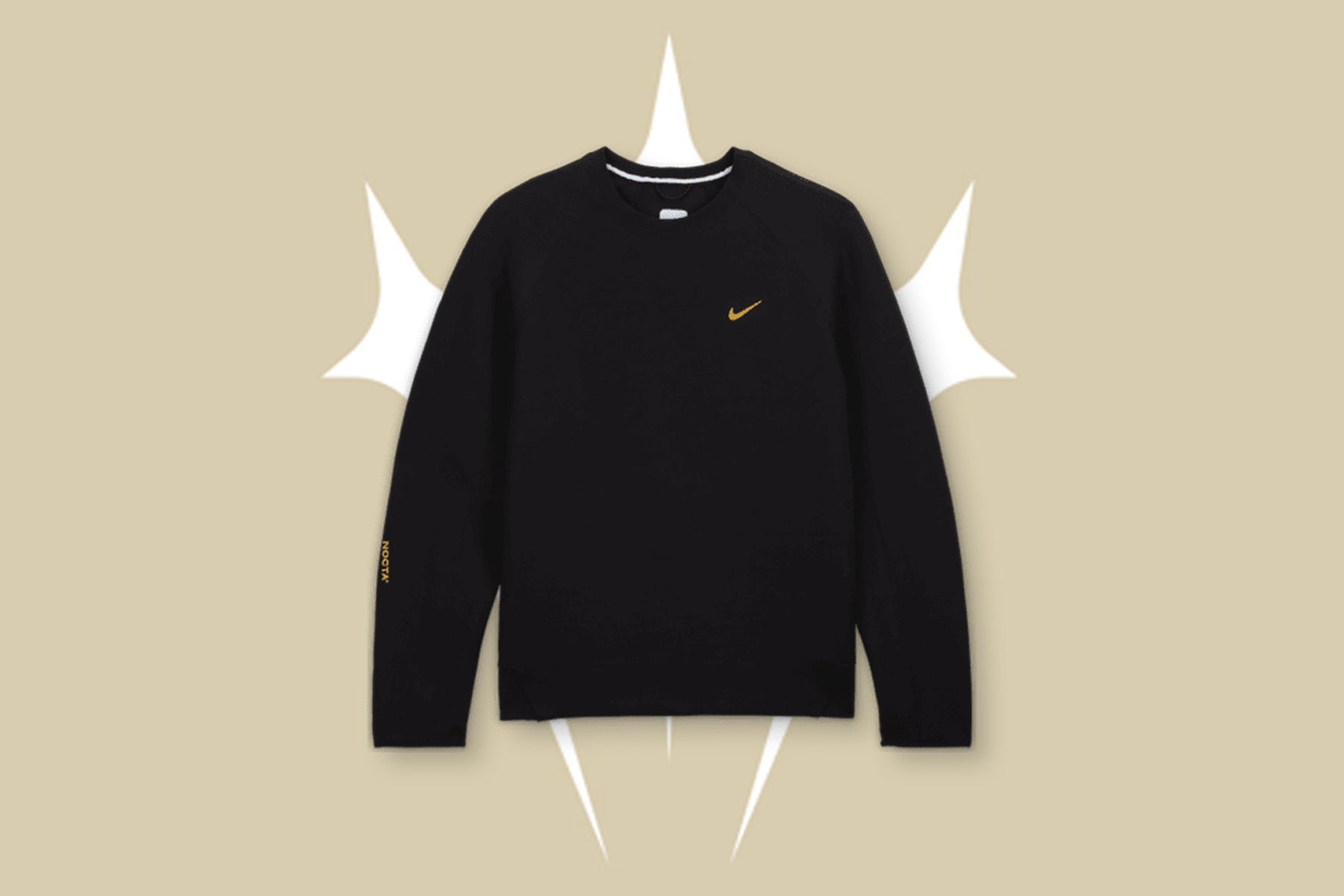 Nike x NOCTA Tech Fleece Crew - Black/University Gold