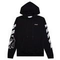 Bricks Slim Hoodie - Black/White