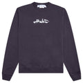 Paint Arrow Slim Crewneck - Aubergine/White