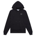 Wave Outline Diagonal Slim Hoodie - Black/White