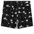 Silk Habotai Bermuda Shorts - Black