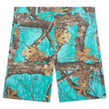 Frayed Script Painter Shorts - Seaglass