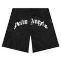 Curved Logo Swim Short - Black/White