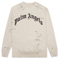 GD Glittered Logo Crewneck - Off-White/Black