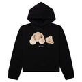 Kids Bear Hoodie - Black/Brown