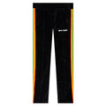 Rainbow Chenille Track Pants - Black/White
