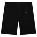 Elasticated Waist Utility Shorts - Black